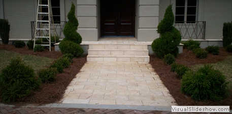 finished fresh paver steps finished fresh paver steps