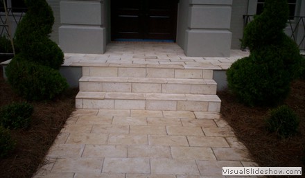 finished front paver steps finished front paver steps